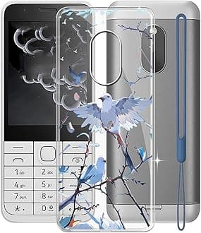 for Nokia 230 2024 Case, WXPPJ Full Body Protection Shockproof Cover Case, Transparent Soft Silicone TPU Back Cover Bumper Phone Case for Nokia 230 2024 (2.80") - XT145