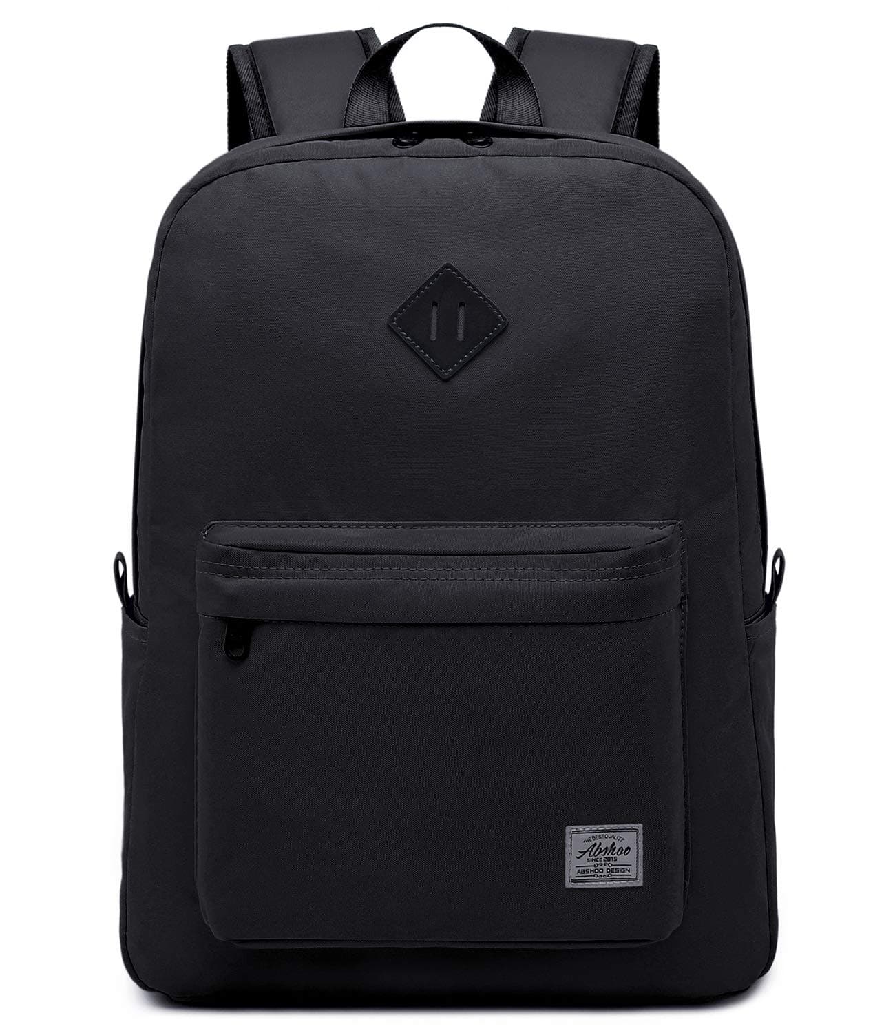 abshoo Classic Basic Lightweight Backpack for School Water Resistant Casual Daypack Backpacks Bookbag (Black)