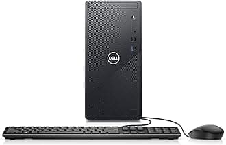 Inspiron 3891 Compact Desktop Computer Tower - Intel Core i5-10400, 16GB DDR4 RAM, 256GB SSD + 1TB SATA HDD, Intel UHD Graphics 630 with Shared Graphics Memory, Windows 10H - Black (Latest Model)
