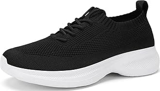 Mens Walking Shoes Breathable Knit Slip On Sneakers Lightweight Athletic Gym Shoes