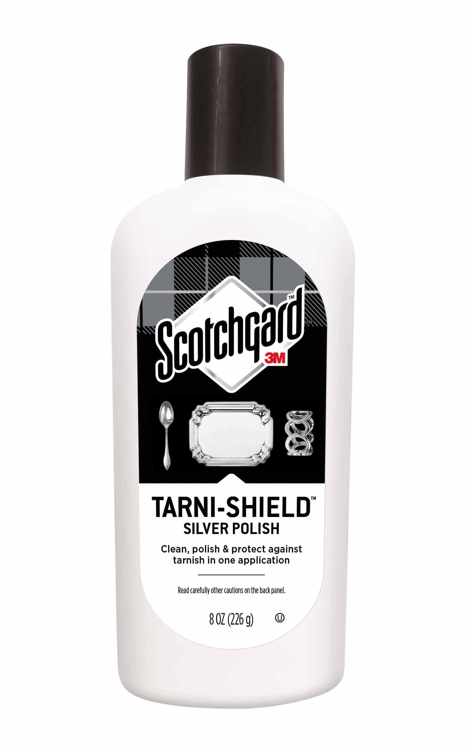 Tarni-Shield Silver Polish 8 oz (226 gr), 1 bottle/pack | Clean, polish and protect against tarnish in one application | Clean, Restore shine | No scratch | Ideal for silver, copper, brass