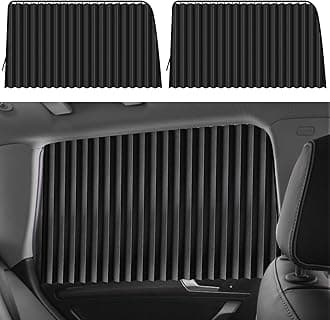 Car Window Shades - 2 Pack ZATOOTO Side Window Magnetic Car Curtains 100% Block Light Sun Shades for Heat and UV Protection for Sleeping Camping Breastfeeding