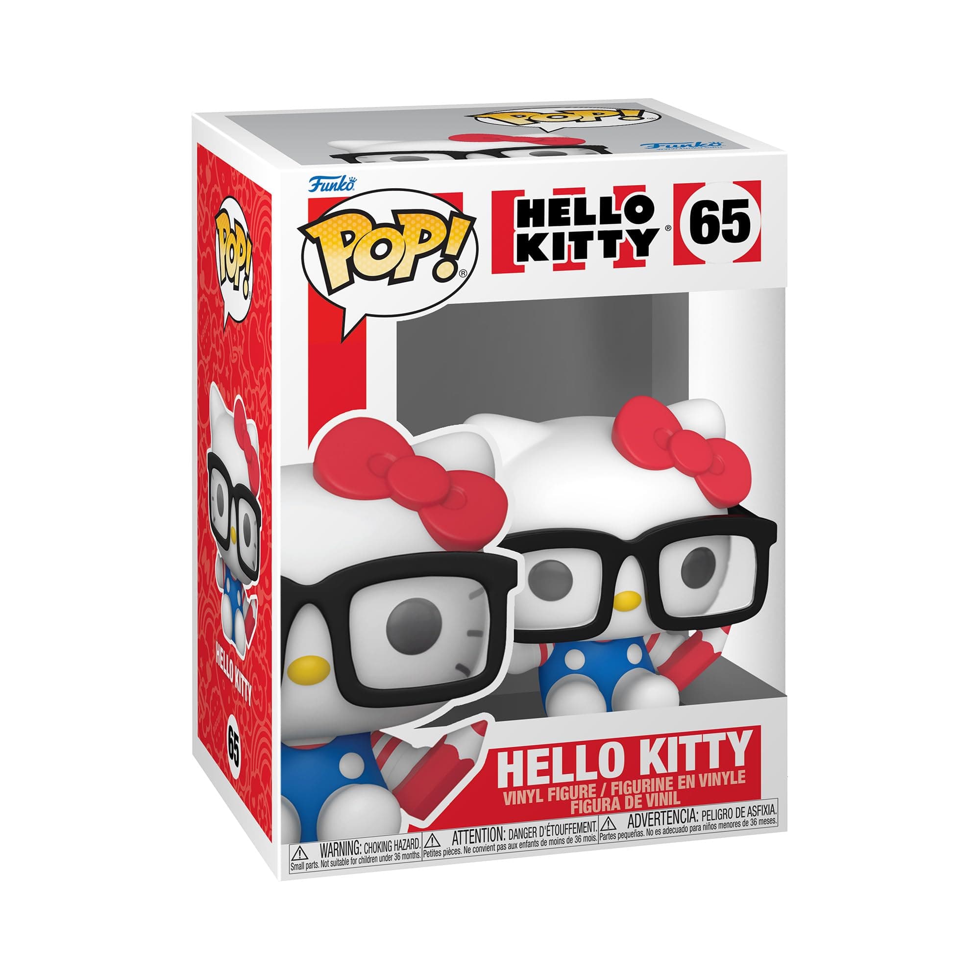 Funko POP! Sanrio: Hello Kitty - Hello Kitty Nerd - Collectable Vinyl Figure - Gift Idea - Official Merchandise - for Kids & Adults - Anime Fans - Model Figure for Collectors and Display
