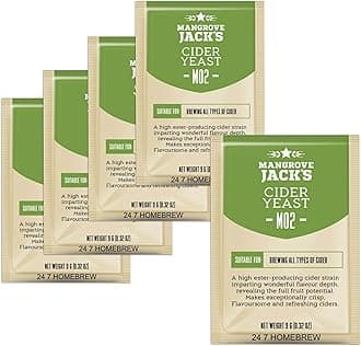 5X Mangrove Jack's Yeast Cider M02 Craft Series Yeast 9g Treats 23L
