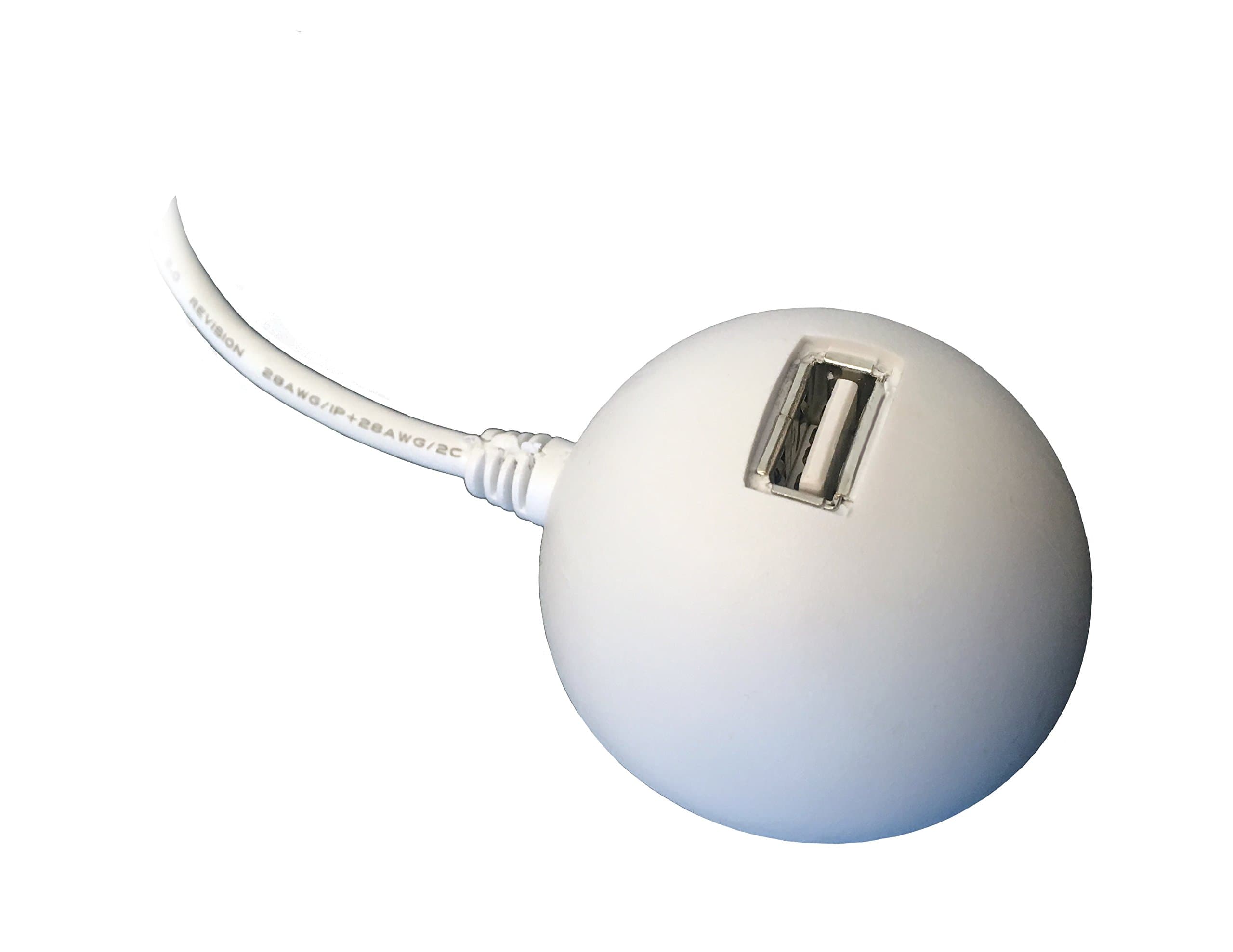 Zoom 3-foot USB 2.0 Extension Cable with Stand, Desktop Docking Station, White (model 98240)