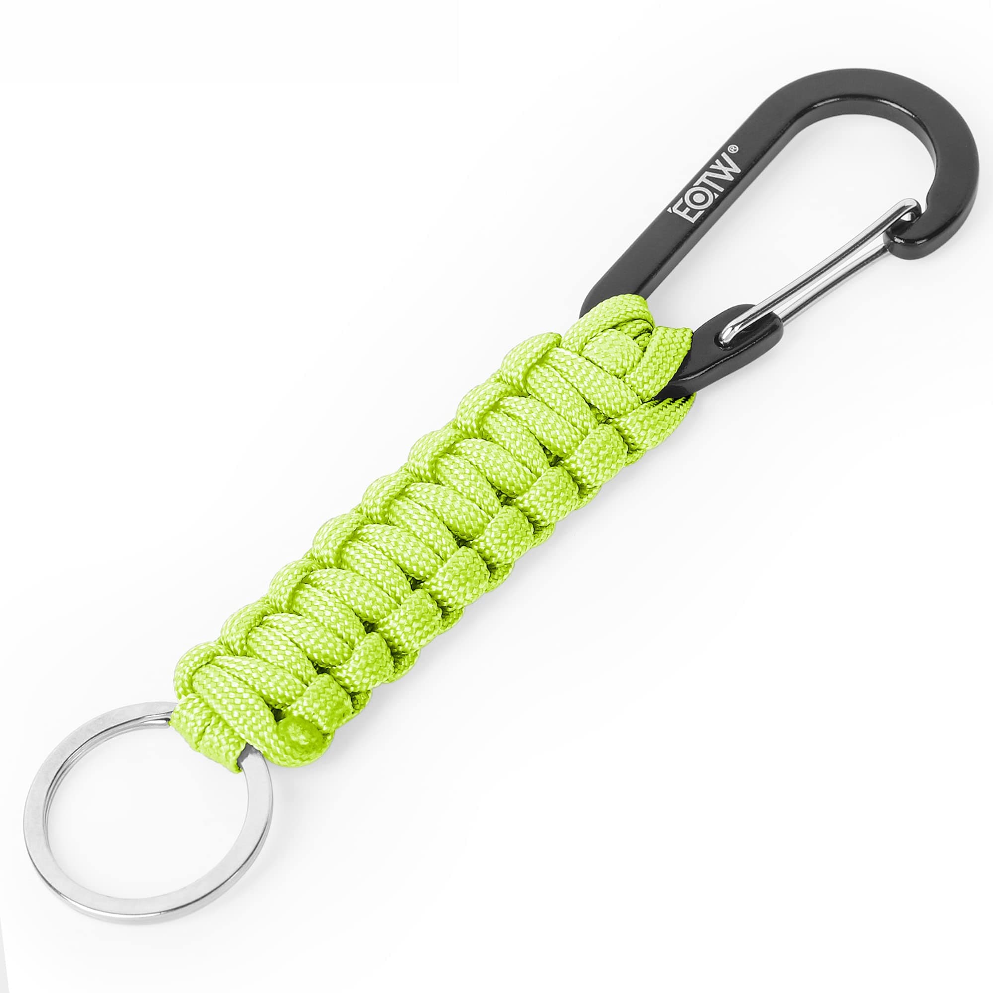 EOTW Keychain Keyring with Snap Hook Carabiner Clips, Lanyard Key Chain with Locking D Ring Hooks Hangers Survival Kits Heavy Duty Steel Holder Army for Car Keys Boys Girls Men Women