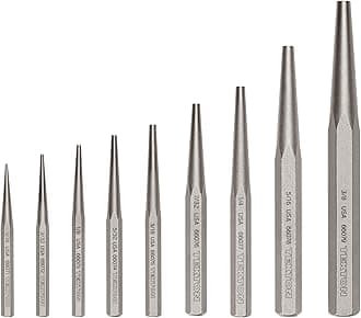 Solid Punch Set, 9-Piece (1/6-3/8 in.) | PNC94001 | Made in USA