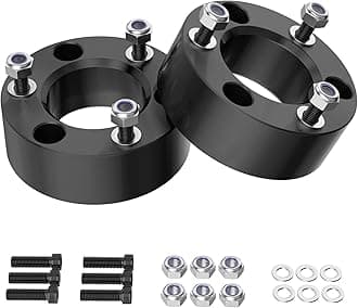 Richeer 3 inch Leveling Lift Kit Compatible with 2004-2026 F150, Leveling Lift Kit Fit for 2004-2026 F150 2WD 4WD, 2003-2018 Expedition Forged Front Strut Spacers Raise the Front of your F150 by 3"