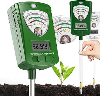 lineal 7-in-1 Soil ph Test kit, Soil Tester, Soil Meter of Moisture/Light/Fertility/PH/Soil Temp for House Plants, Soil Hygrometer Moisture Sensor for Indoor & Outdoor, Garden, Farm, Lawn Plant Care