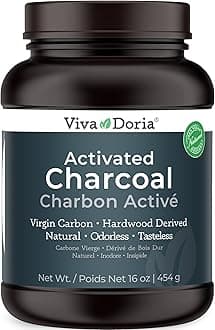 Viva Doria Virgin Activated Charcoal Powder - Food Grade 16 Ounce 99258 1