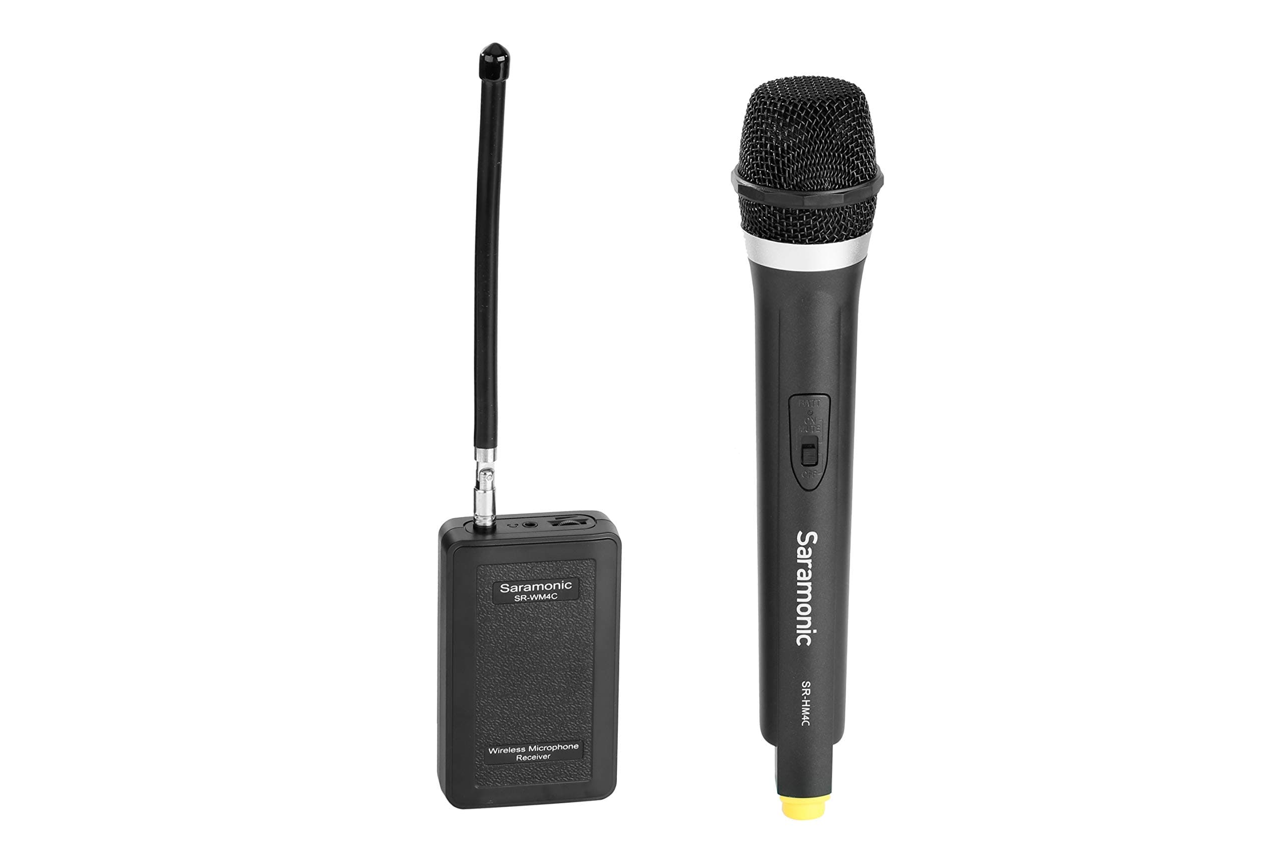 Saramonic SR-HM4C 4-Channel VHF Wireless Handheld Microphone with Integrated Transmitter for Wireless System (Black)