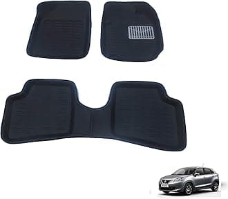 Kozdiko 3D Mats Car Mat Black for Maruti Suzuki Baleno (3 Pcs)