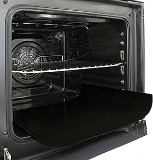 SPARES2GO Oven Liner Non Stick (2 Pack) - Large Universal Teflon Baking Mat Bottom Cooker Protector Heavy Duty Clean Fan Assisted Oven Liners (40 x 50 cm)