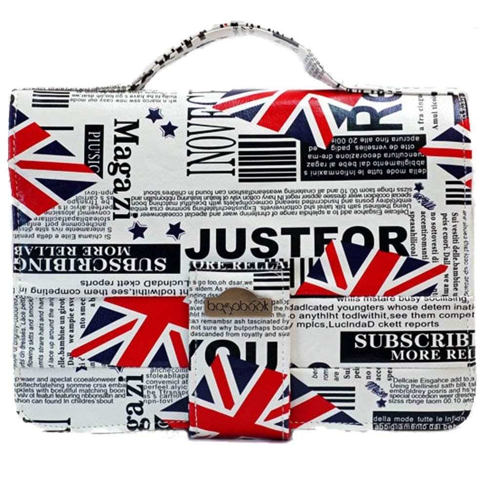 Bagabook Union Jack Executive Collection Ideal for Notepad Journal Book Bible Cover w Unique Hand Strap