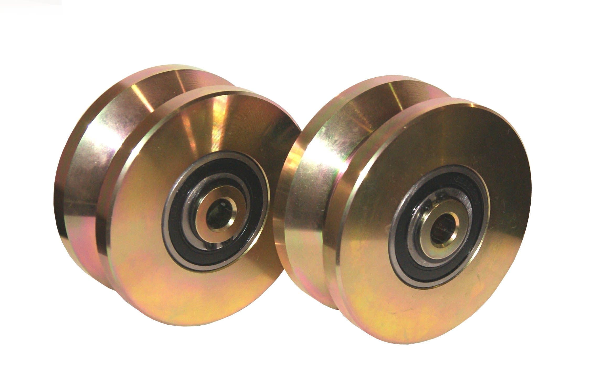 2 Pack-4" V Groove Wheel Double Bearing Sliding Gate 3000 Lbs Roller Slide+Screw