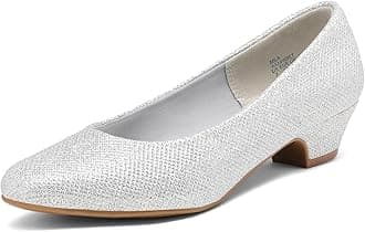 DREAM PAIRS Womens Mid Block Heels Ladies Low Court Shoes Party Wedding Shoes Round Toe Pumps