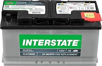 Automotive Battery 12V 95Ah (Group Size H8, 49) 900CCA SLI AGM Automobile Replacement Battery for Cars, SUVs, Sedans, Trucks (MTX-49/H8)