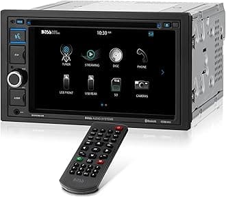 BV9364B Car Stereo DVD Player - Double DIN, Bluetooth Audio/Hands-Free Calling, 6.2 Inch Touchscreen LCD Monitor, MP3 Player, CD, DVD, USB Port, SD, AUX Input, AM/FM Radio Receiver
