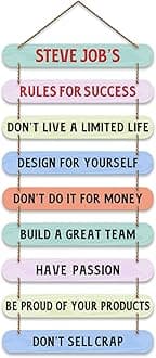 Artvibes Steve Job's Quotes Mdf Wooden Wall Hanging for Home Livingroom Art Item | Home Decor Items| Gifts | Wall Artwork For Hall | Modern Wall Decoration Accessories for Decoration (WH_9325N)