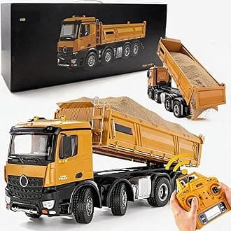 20-Inch Remote Control Dump Truck 12-Channels 1/14 Scale 13 LBS Load Capacity...