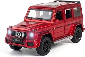 VARIYA ENTERPRISE® 1:32 Mercedes AMG G63 G KLESSA Toy Car Metal Pull Back Diecast Car with Openable Door and Sound Light, Gifts Toys for Kids【 RED 】