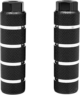 KINSPORY BMX Pegs, Bike Pegs, 10mm - 26 Teeth Aluminum Alloy Stunt Pegs Pack of 2