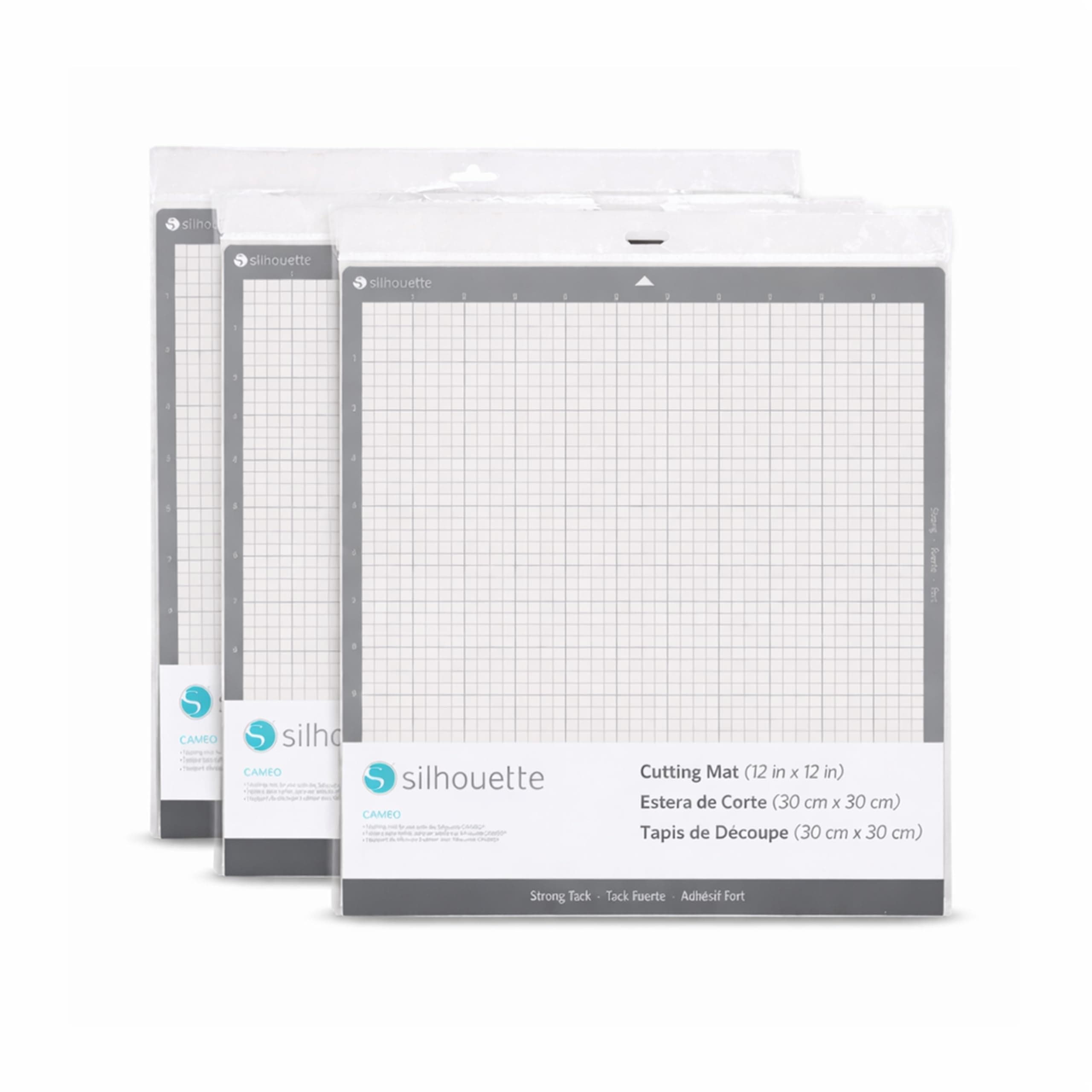 CUT-MAT-12-3T Cameo -All Versions-Cut Mat (3 Pack) with 50 Designs
