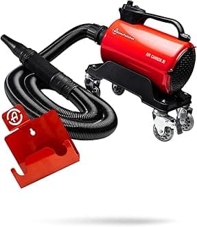 Adam's Polishes Air Cannon Jr. + Wall Mount Combo - High Powered Filtered Blower | Dry Before Car Cleaning, Detailing, Wax, or Ceramic Coating | Auto Tool Kit Gift for Boat, RV, Motorcycle