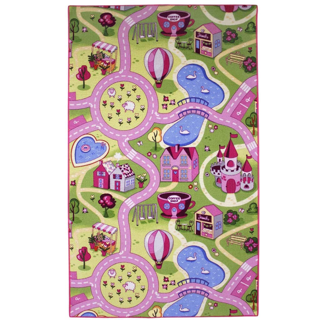 Tapis circuit Girly rose 100x165 cm