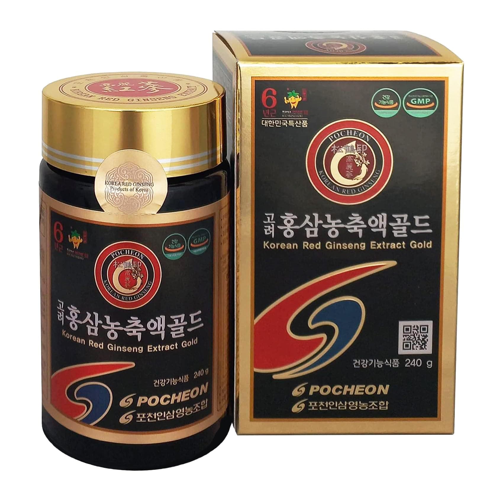 240g(8.5oz), 100% Pure 6 Years Root Panax Extract Gold, TOP Ginsenoside, Saponin