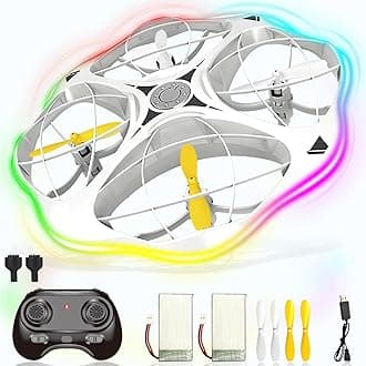 Mini Drone for Kids and Beginners, 2024 RC Plane Helicopter Quadcopter Aircraft with Coolful RC Light, Remote Control Airplane with 360° Flip, Surround Flight, Kids Gift Toys for Boys and Girls