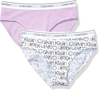 Calvin Klein Girl's Bikini Style Underwear (Pack of 2)
