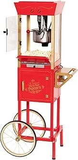 Nostalgia Electrics Ccp510 Vintage Collection 53" Old Fashioned Movie Time Popcorn Cart