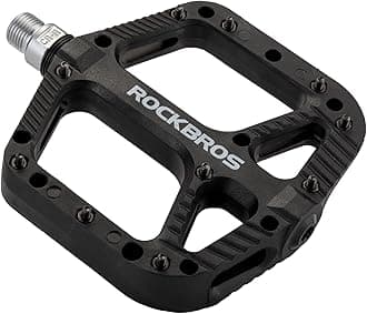 Mountain Bike Pedals Nylon Composite Bearing 9/16" MTB Bicycle Pedals with Wide Flat Platform