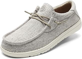 Grand Attack Men's Walking Boat Shoes-Slip On&Lace Up Casual Loafers, Comfortable & Lightweight Work Shoes | for Home, Leisure Travel, Driving Shoes