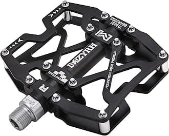 Mountain Bike Pedals, Ultra Strong Colorful CNC Machined 9/16" Cycling Sealed 3 Bearing Pedals