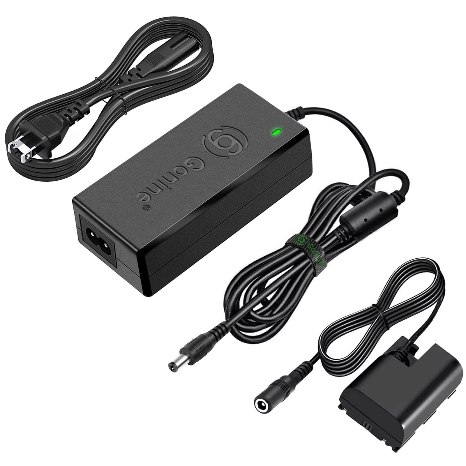 Gonine for Canon Dummy Battery LP-E6 LP-E6N LP-E6NH and ACK-E6 AC Power Adapter Kit, fit for Canon EOS R R5 R5C R6 R7, 90D 80D 70D 60D, 7D 6D, 6D Mark II, 7D Mark II, 5D Mark II III IV Cameras.