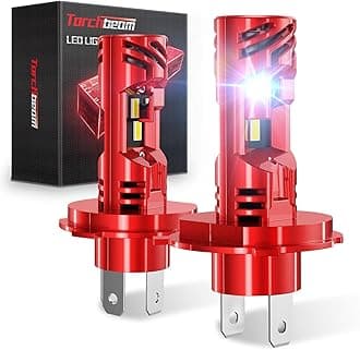 Torchbeam H4/9003 Fog Lights 32000LM Wireless Fog Light Bulbs H4/9003 Waterproof 6500K Eye Protection 50000 Hours Installation in 3 Minutes Pack of 2