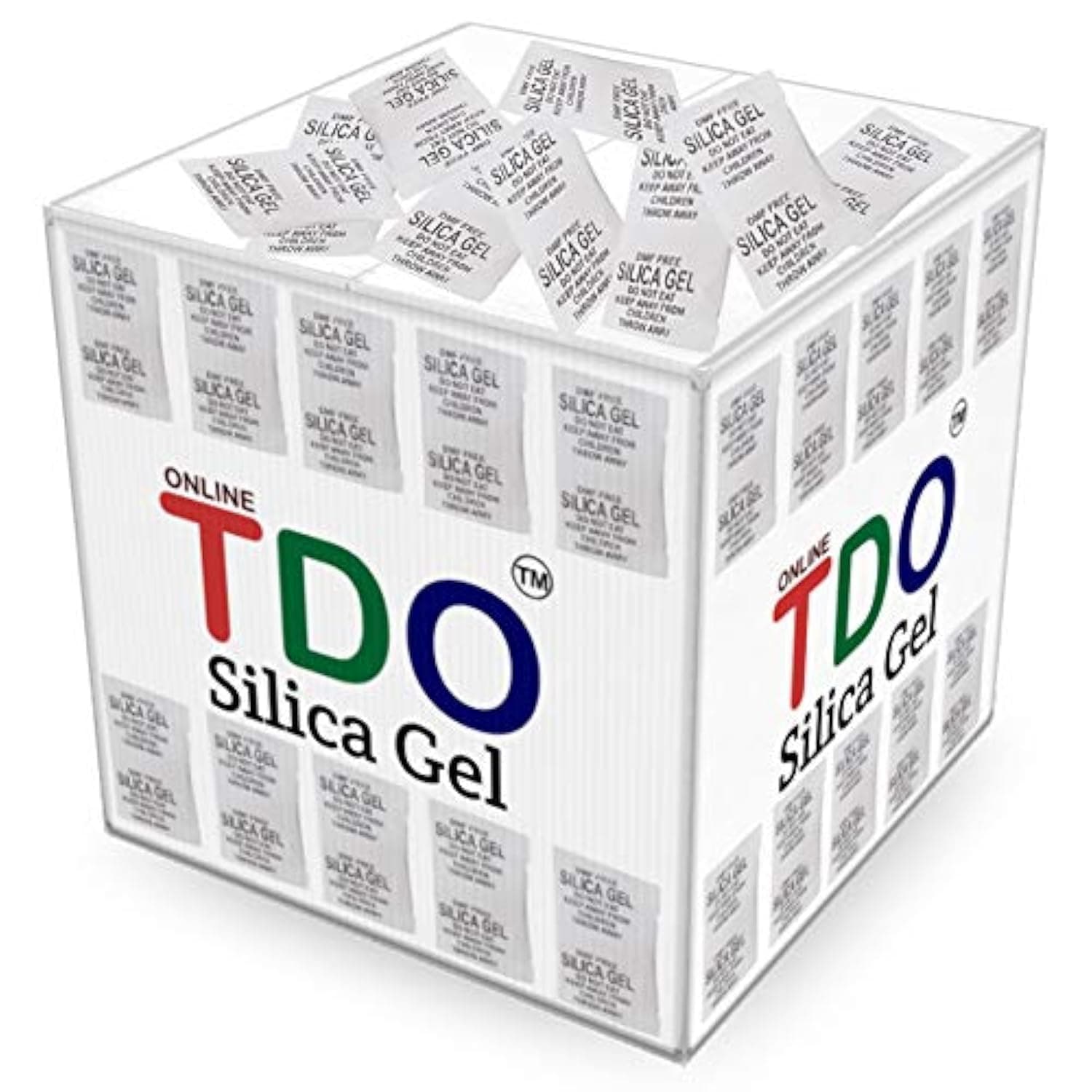 TDO Silica Gel Packets 250 pcs (Each 1 Gram) For Moisture absorbents Dehumidifier Silica Gel Bags for Moisture Room, Cupboard, Kitchen, Shoe,Wardrobe, Car,Camera, Lenses White