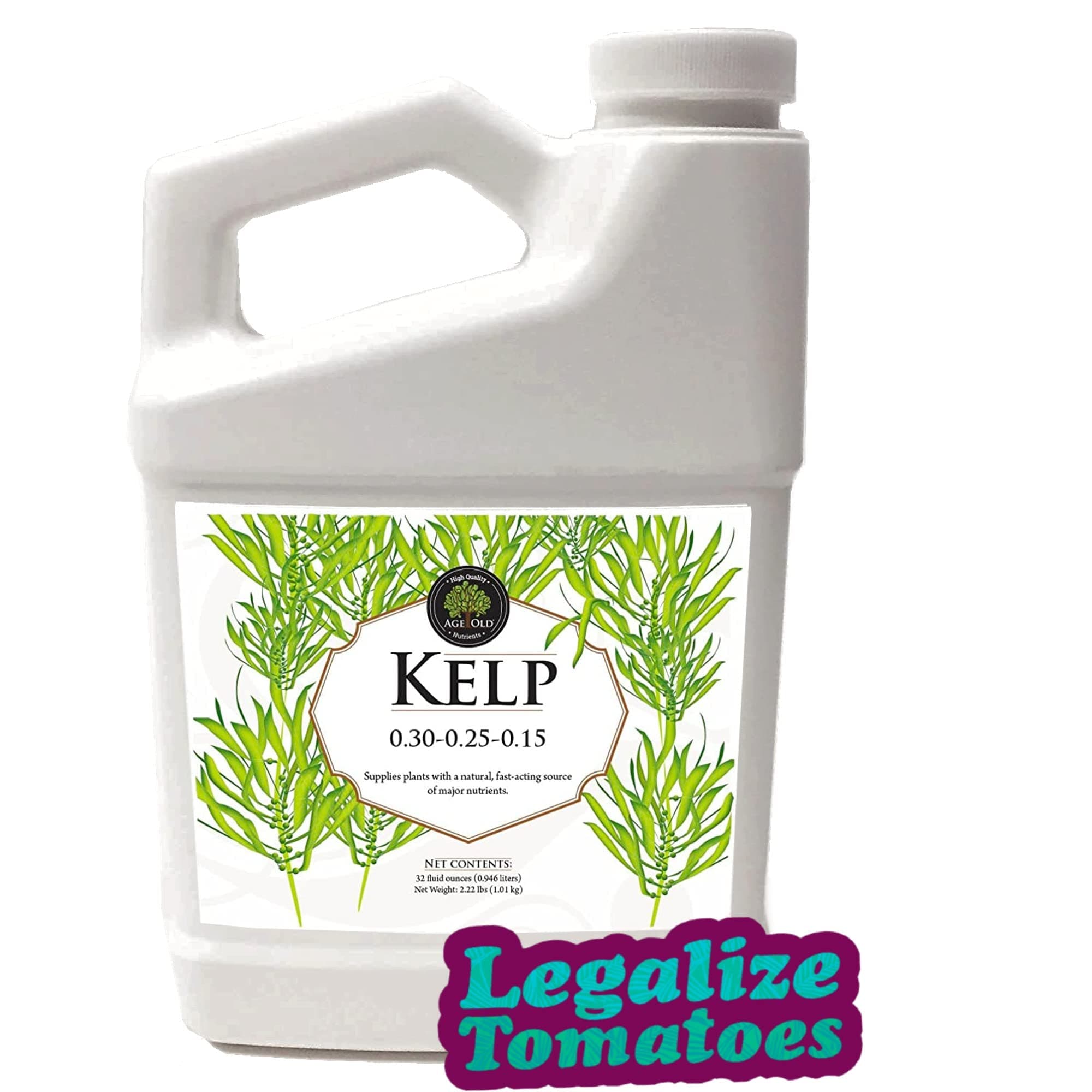 Kelp Liquid Fertilizer, 32-Ounce Bottle, (1K32C)