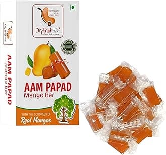 Dry Fruit Hub Aam Papad Dried Mango papad Toffee 800gm (Bite-Sized, Real Mango Pulp Candy)