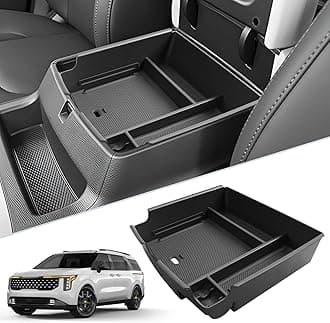 SKTU for 2025 2026 Kia Carnival Center Console Organizer for 2025 2026 Kia Carnival (LX/LXS/EX/SX/SX Prestige) Console Tray Kia Carnival 2025 2026 Accessories Armrest Storage Box with Coins Holder