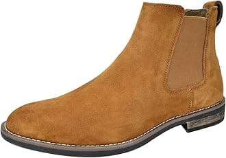 Men's Leather Chelsea Ankle Boots, Work and Fashion, Walking and Comfort Casual Business Shoes