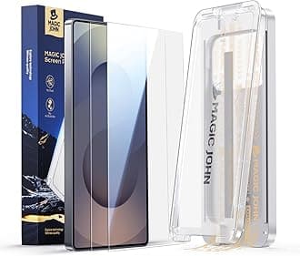 MAGIC JOHN 2 Pack for Samsung Galaxy S25 Ultra Screen Protector, with Shatterproof Tempered Film, Auto Dust-Elimination, Bubble Free & HD Clear, Easy Installation for Samsung Galaxy S25 Ultra