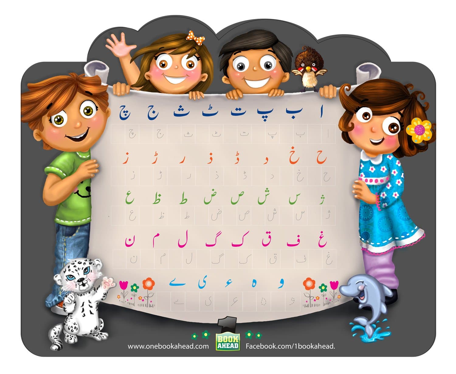 Urdu Alphabet Chart Poster – Large Print, January 1, 2014