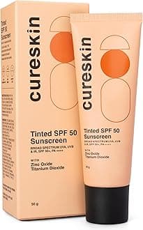 Mineral Sunscreen Matte Finish Tinted SPF 50 PA++++ | Broad Spectrum Sun (UVA/UVB/IR) Protection with Titanium Dioxide, 50 g (Pack of 1)