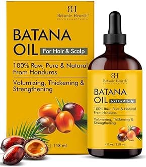 Botanic Hearth Batana Oil for Hair Growth | 118 ML |Natural, Unrefined & Organic, Sourced from Honduras - Enhances Hair Thickness, Prevents Hair Loss, Repairs Damaged Hair for Men & Women