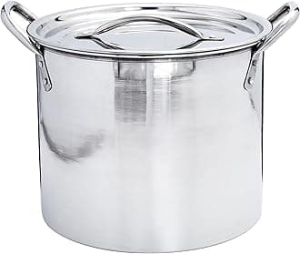 Stock Pot with Stainless Steel Lid Premium Quality Multi Purpose Cooking Pot for Cooking Soups Stews & Brew Boiling 6 Litre