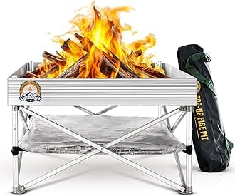 Campfire Defender Protect Preserve Portable Outdoor Fire Pit and BBQ Grill | Packs Down Smaller than a Tent