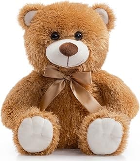 Super Color Teddy Bear Stuffed Animals Plush Toy for Children Girlfriend Family Congratulations Baby Shower Birthday Tan 14 inch